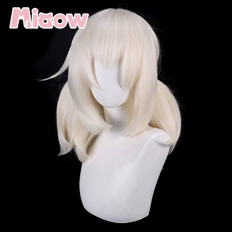 Genshin Impact Klee Blossoming Starlight Cosplay Wig, Pre-styled Braided Heat Resistant Synthetic Wig for Halloween Cosplay