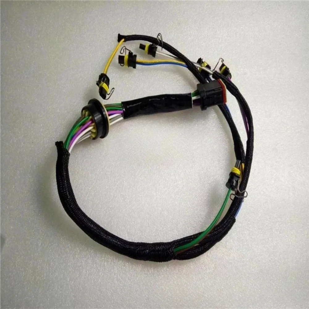 Wang Arnés de Cableado para Inyector de Combustible Compatible con Motor Caterpillar E326D, Repuestos para Excavadora, Accesorio