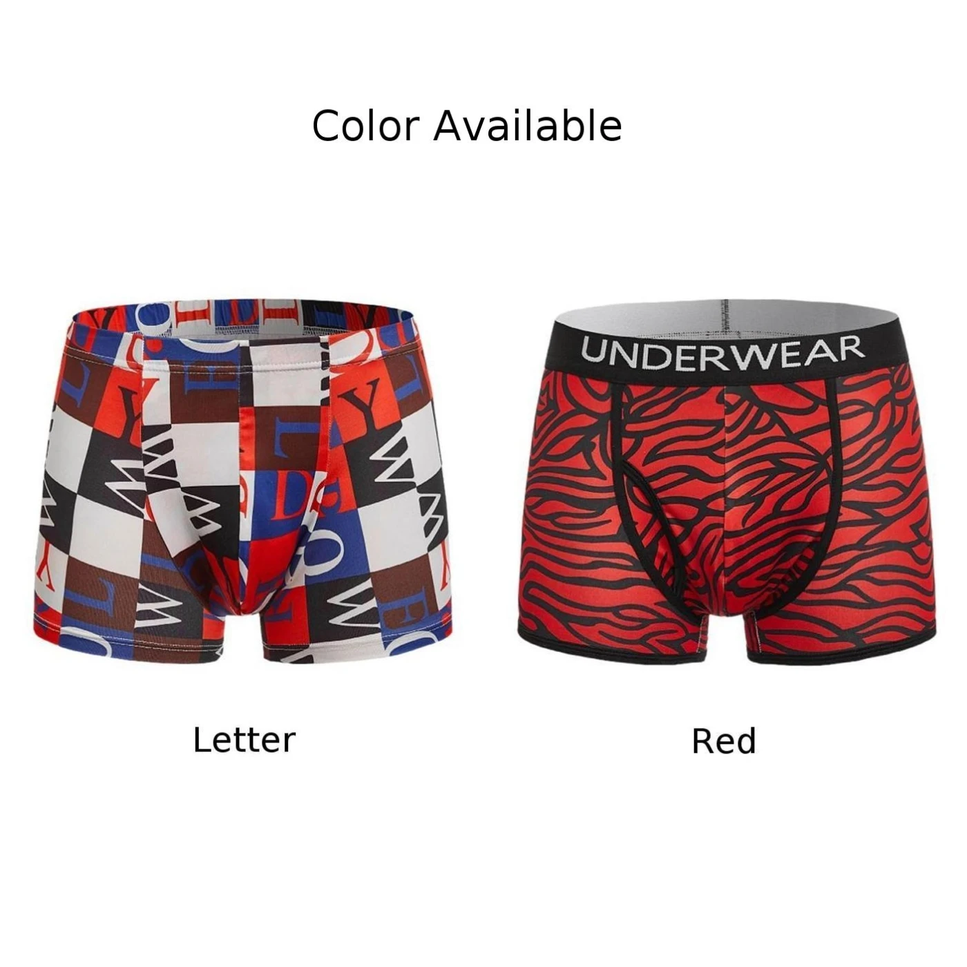 Men Sexy Underwear Briefs Shorts Panties Printed Pouch Jockstrap Underpants Elastic Comfortable Lingerie Lightweight Pants