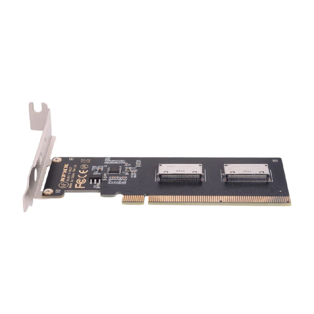 Half-Height Full-Height Baffle PCIe 4.0 3.0 X16 To 2-port SFF-8612 X8 SFF-8611 8i Adapter Card
