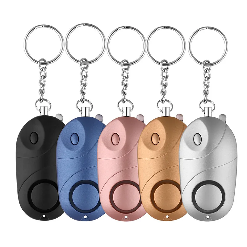 5Pcs Personal Alarm Woman Self Defense Keychain 130dB Safe Sound Personal Alarm Self-defense Key Chain Emergency Anti-Attack