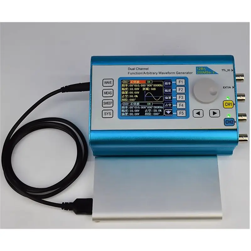 BAAG-12Mhz FY2300 DDS Function Signal Generator Dual Channel Arbitrary Waveform Sine Wave 200Msa/S Multifunctional Frequency US