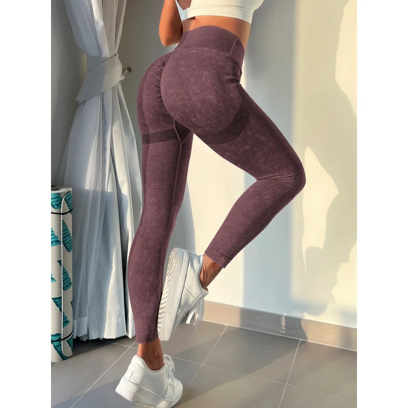 Nieuwe Hot-Selling Butt-Lifting Vochtafvoerende Hoge Taille Yoga Broek Sport Fitness Lange Broek voor Vrouwen