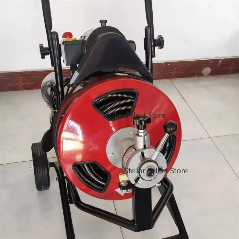 Hotel Snake Drain Pipe Cleaning Machine Sewer Unblocking Spiral Auger 75'x 3/8