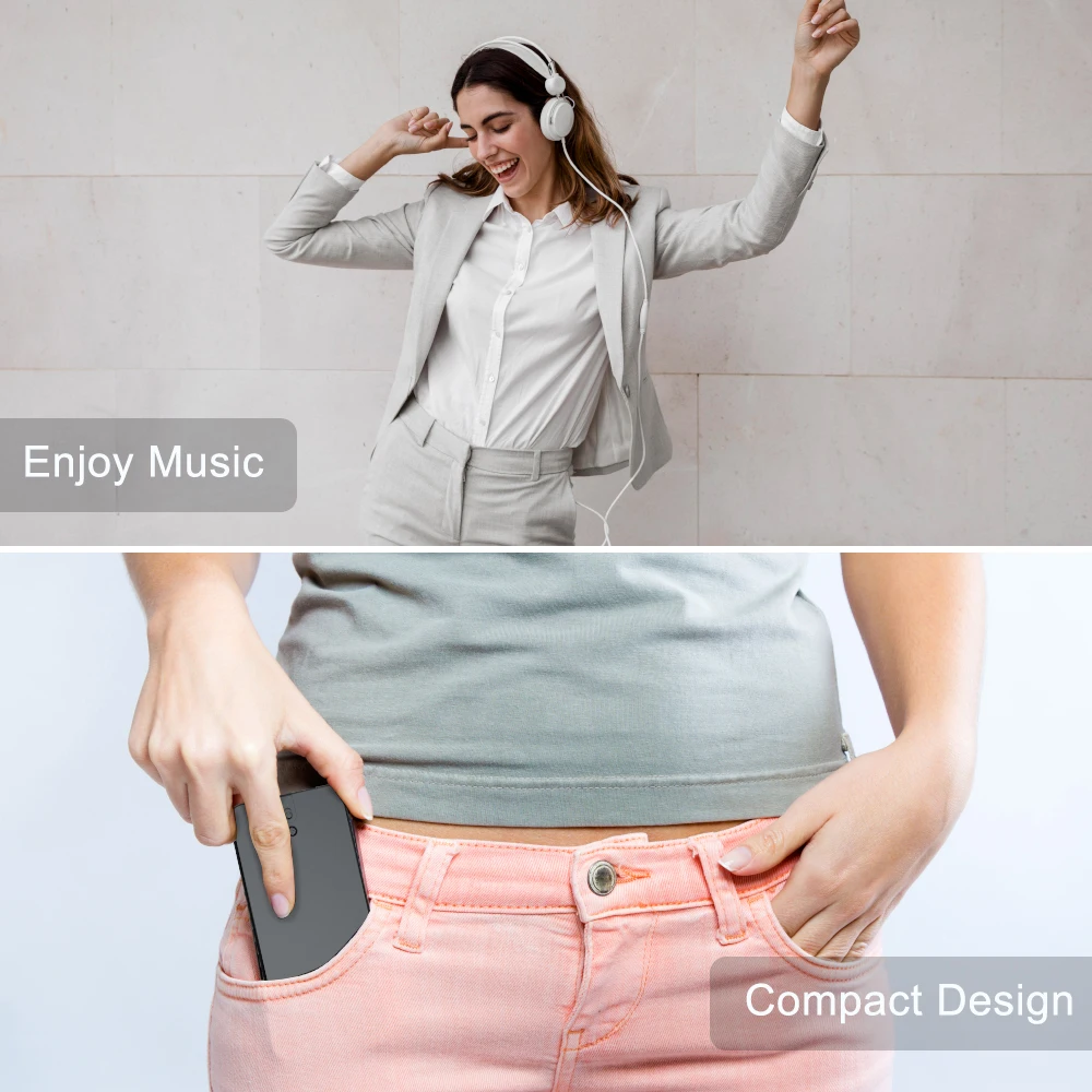 مسجلات صوت محمولة Vandlion V55 WAV 192kpbs HiFi تسجيل 1100mAh عمر بطارية طويل USB فلاش الإملاء للمحاضرات