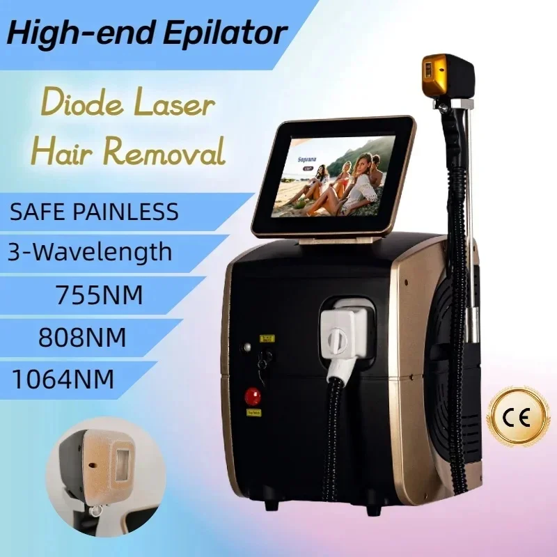 

Latest Version High-end Depiladora laser 808NM 755NM 1064NM Diode Laser Hair Removal Machine Safe Painless Permanent Depilation