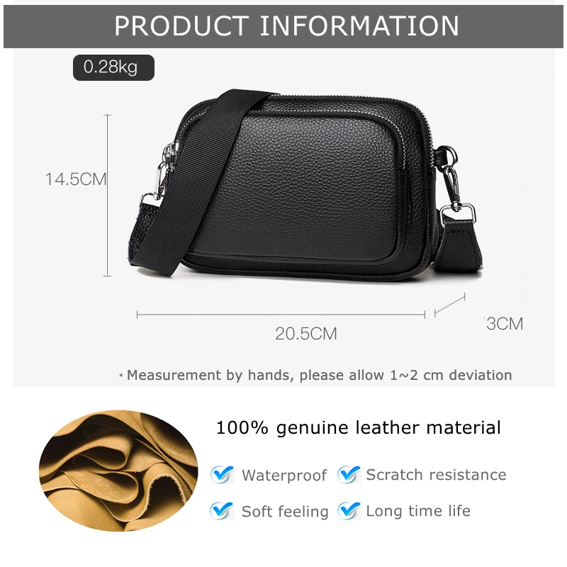 Sac à Main Rectangulaire en Cuir group pour Femme, Sacoche à Bandoulière de Luxe de Styliste, Solide, 100%