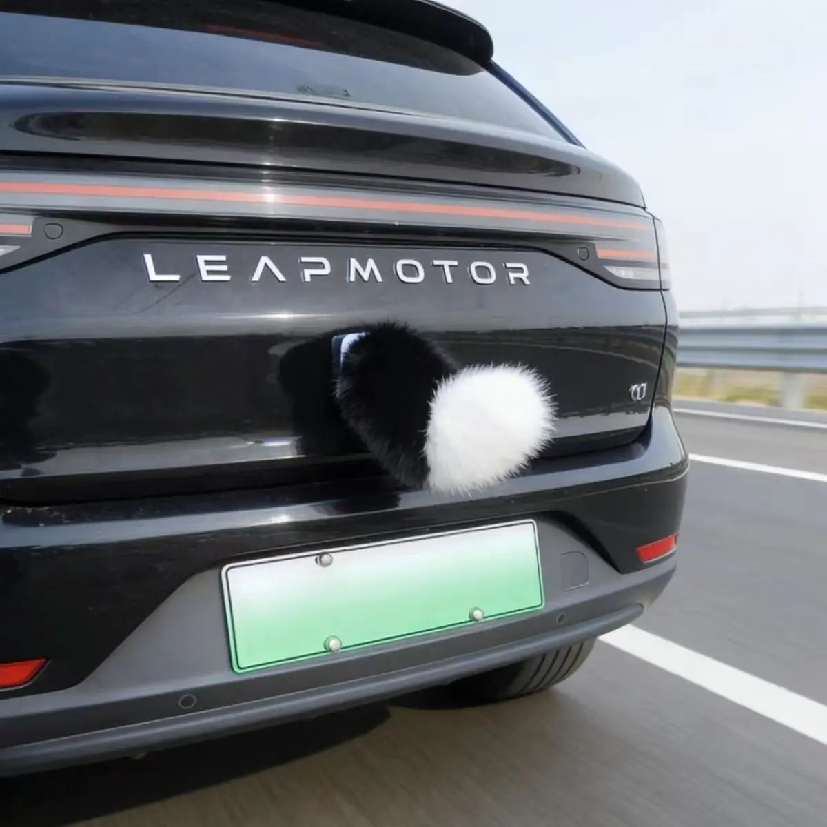 Remote Control Plush Wagging Tail for Cars Sound Activated Moving Tail Accessory