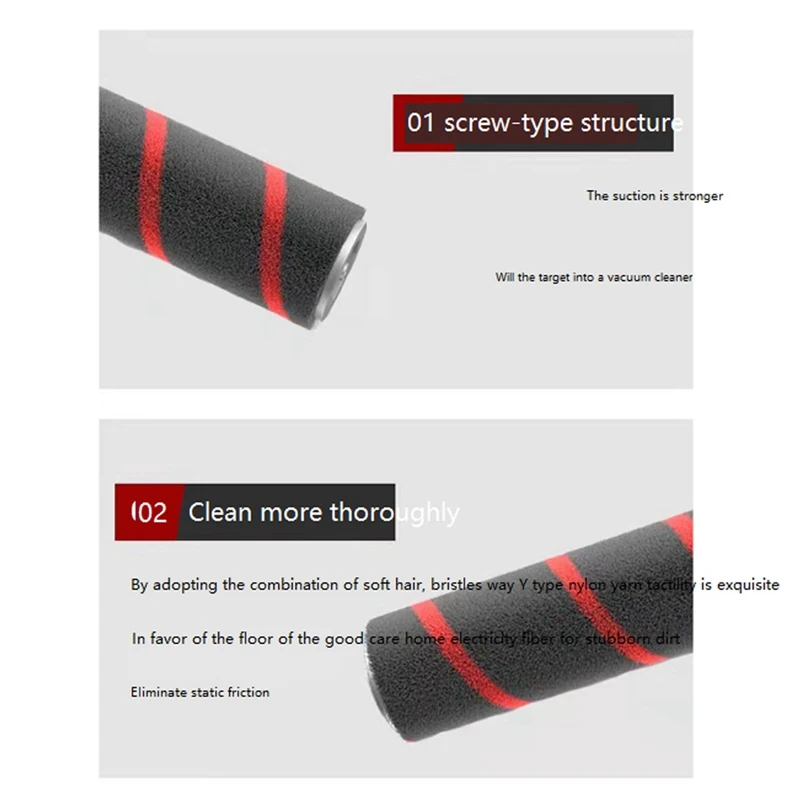 짧은 강모 브러시 진공 청소기 부품, Dreame V12 용 교체 액세서리, 1 개