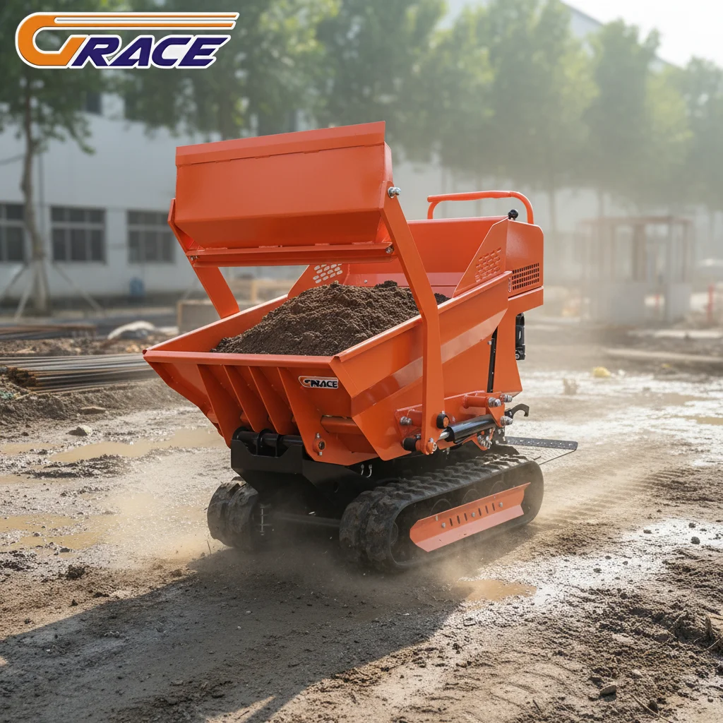 

800kg Custom Crawler Dumper EURO5 EPA High Quality for Garden Construction Factory Direct Wholesale