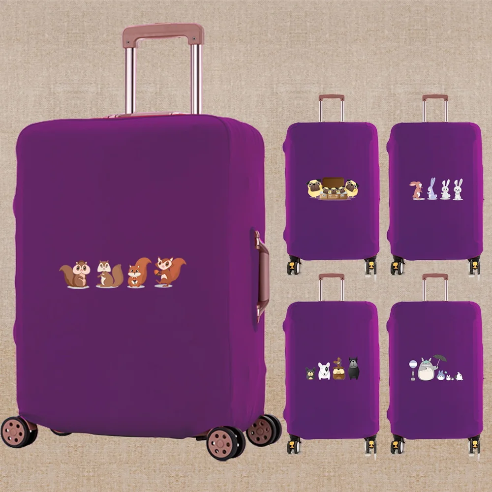 

Suitcase Elastic Dust Cover Luggage Cover for 18~28 Inch Purple Travel Password Box Trolley Case Protective Cover Cartoon Print