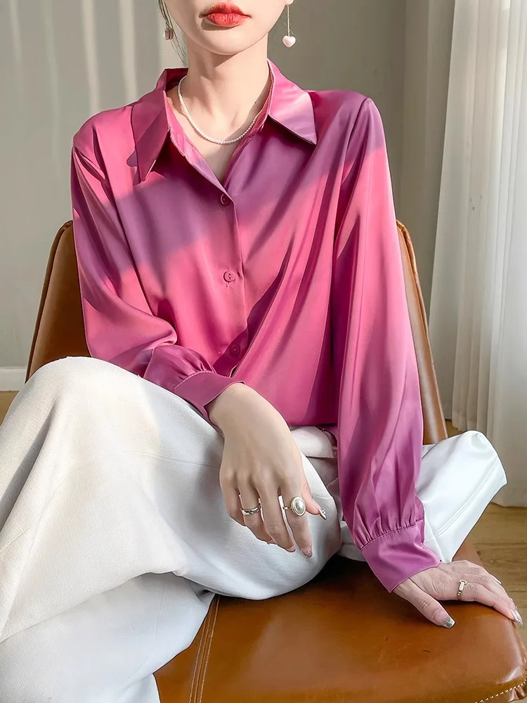 ربيع 2025 المرأة طويلة Sve الحرير السلس الحرير الجليد الحماية من الشمس ملابس خارجية وصول جديد المحملة جديد خلات الساتان irt