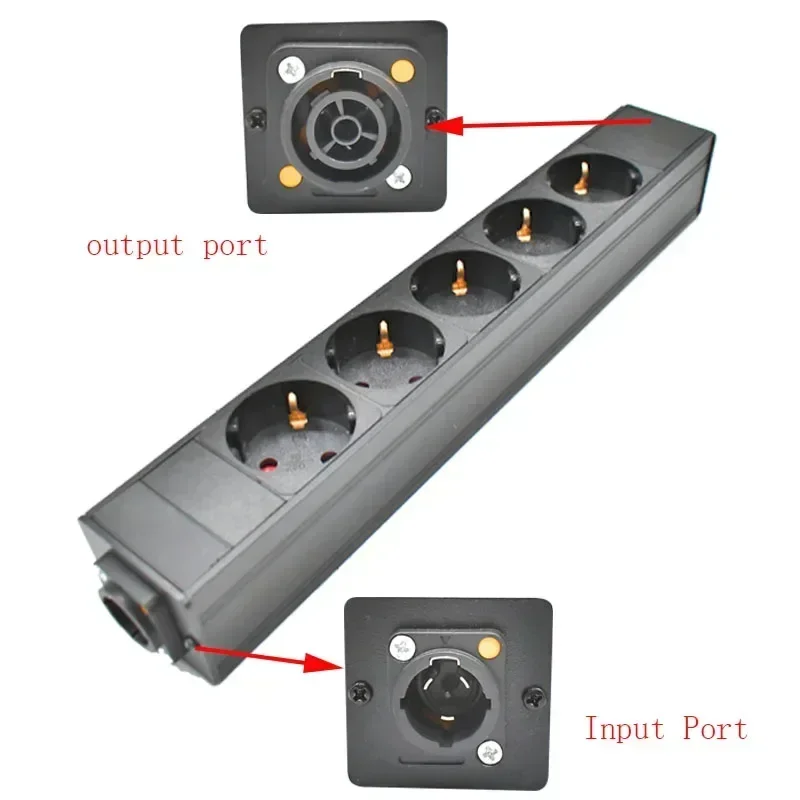 PDU power strip  NAC3FX-W NAC3MPX aviation port 2-11AC EU socket Schuko Powercon LED 3P aviation plug