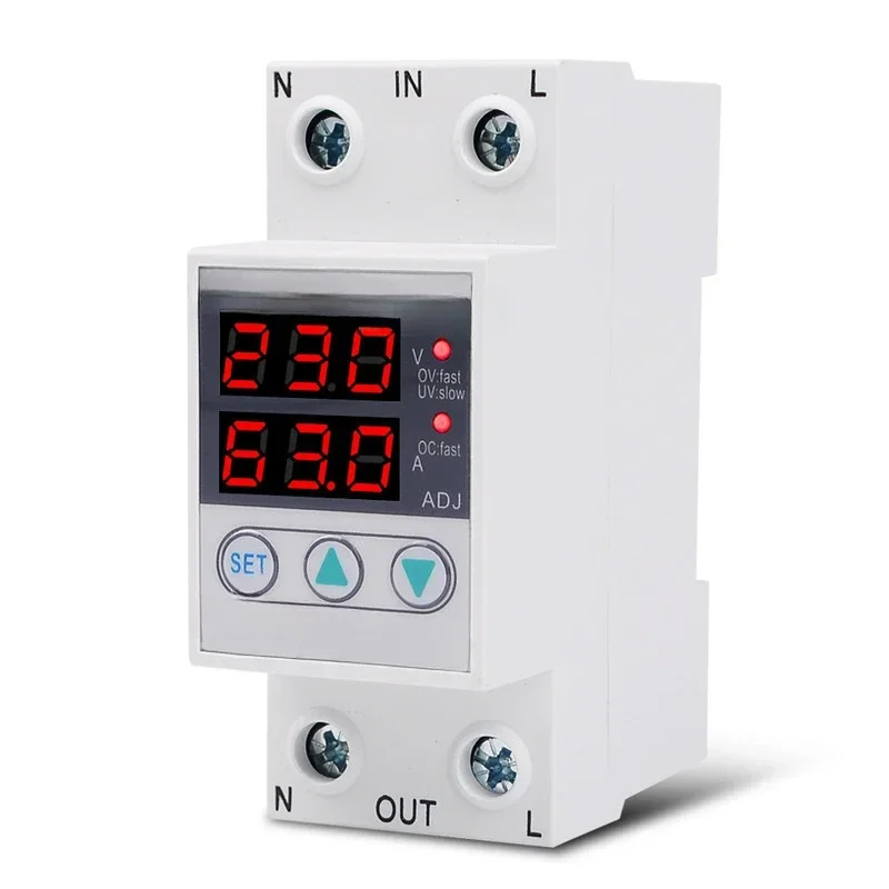 SVP-916 40A 63 80A Adjus Self-repeating ligent Overvoltage and Undervoltage Protector Limited Viewers of Delay