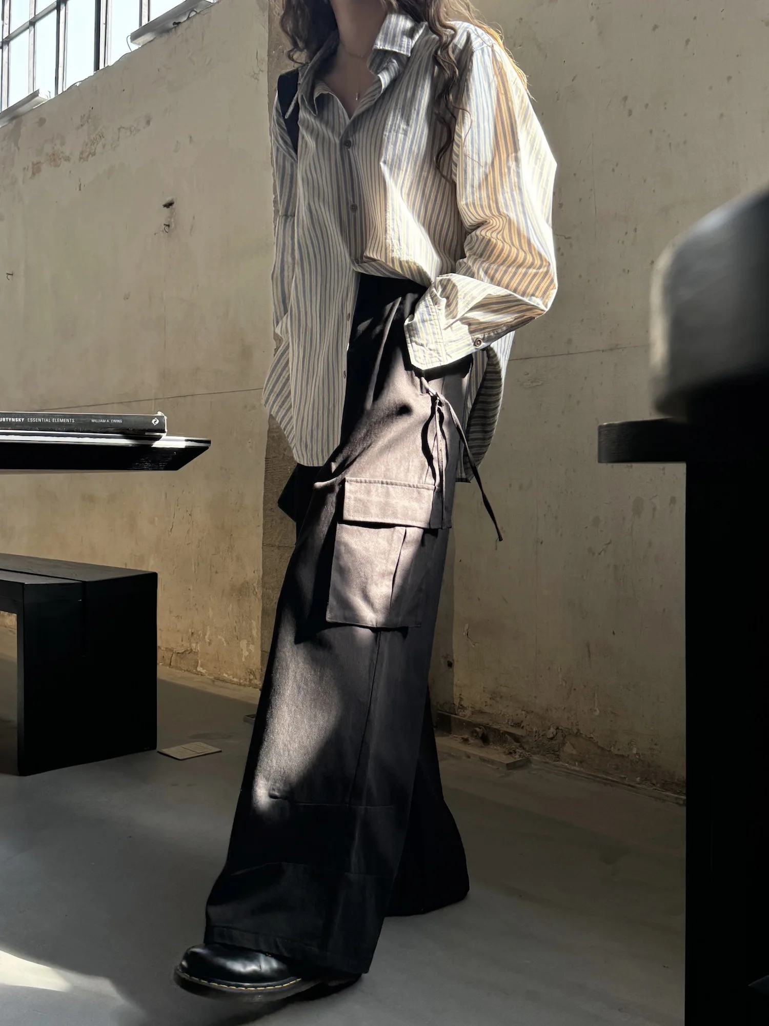 

Toojoys High Waist Wide Leg Pants Women's Summer Thin Loose High-End Feelings Bla Workwear Trousers Street Sle Casual Pants