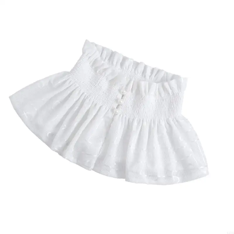 

L5YA Викторианский съемный воротник с рюшами и накладным воротником в придворном стиле, галстуки для женщин, рубашки, свитера,