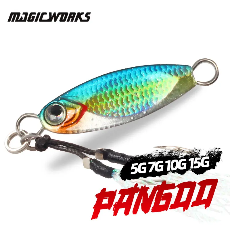 

Magic Works Jig Fishing Lures Micro Jig New Lure 2024 5G 7G 10G 15G Freshwater Fishing Perch Baits Fishing Tackle Fake Fish Bait