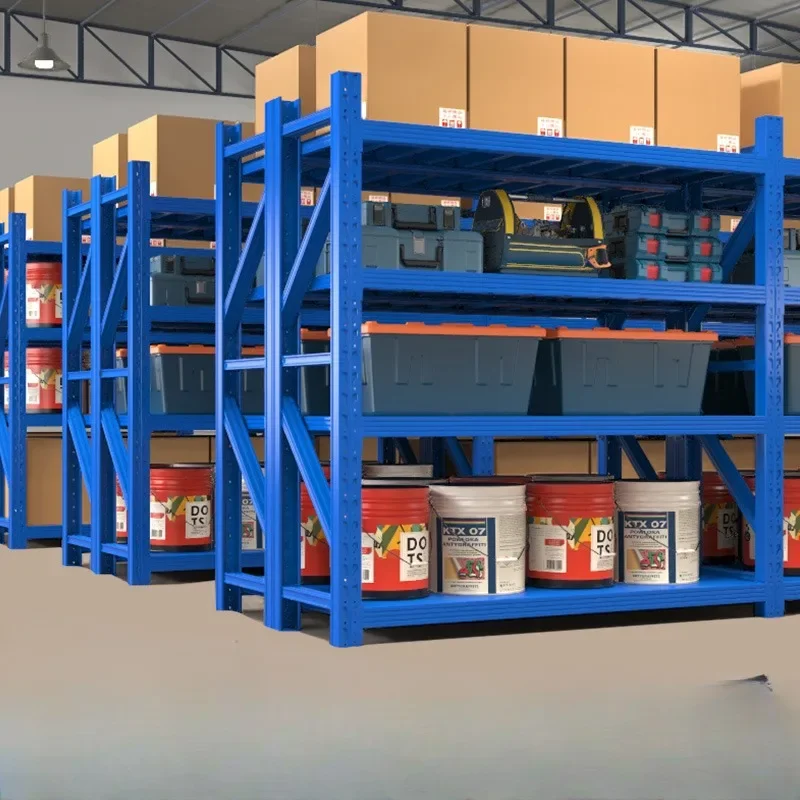 Multi-storey household metal warehouse heavy-duty shelves