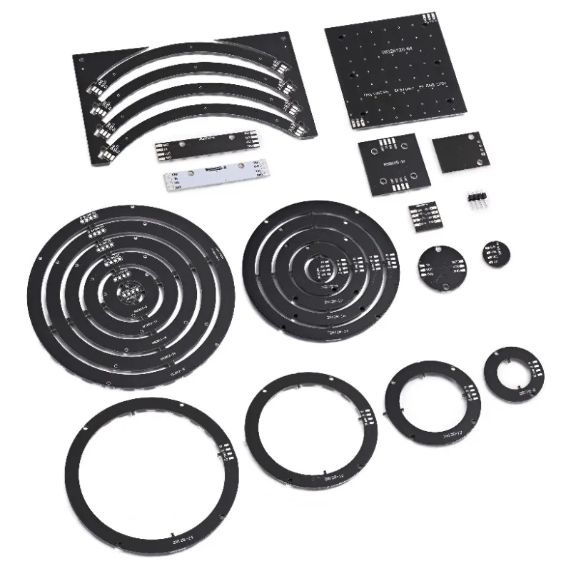 WS2812B 5050 RGB LED Round Development Board Full-color driverThe lantern module ha un driver a colori integrato