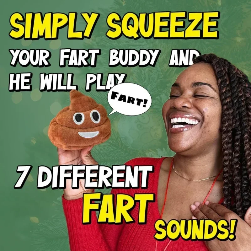 Fake Poop Dog Toy, Funny Talking Poop Stuffed Plush Toy, Makes Fart Sounds,Funny Face Expression Poop Doll Novelty Small Gift