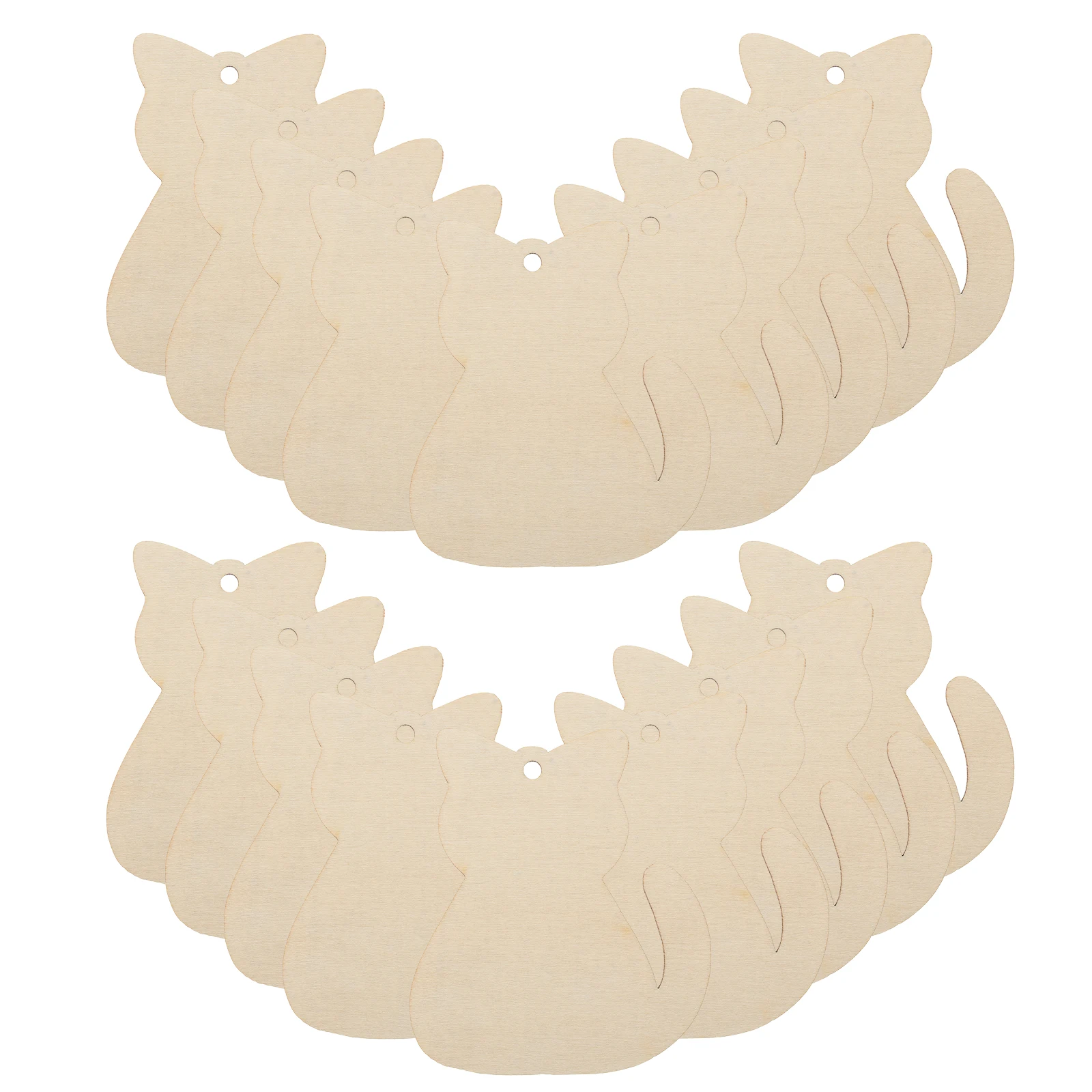 

40pcs Slices Unfinished Craft Pieces Diy Wooden Cutout DIY Wall Ornaments Ornaments Decorative Art Safe Kids Gifts