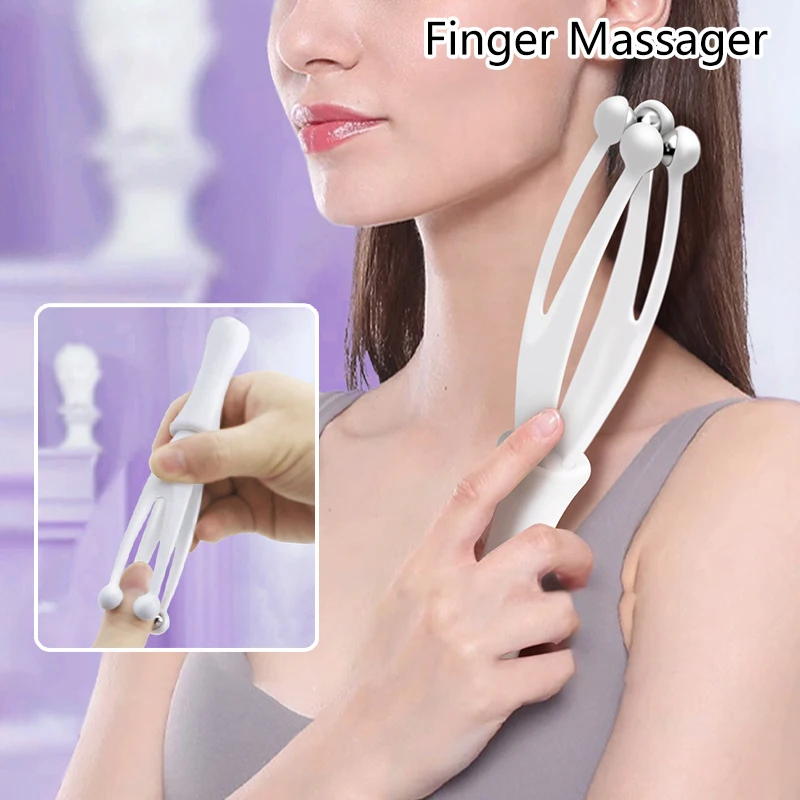 

New finger massager 360 degree rolling steel ball massage health care tools