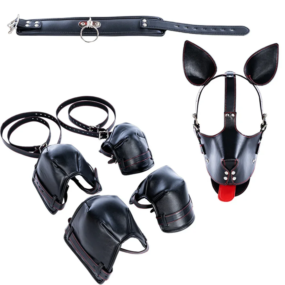 Dog Bondage Kit Restraints For Couples Erotic Fetish Play Set_voghion.com