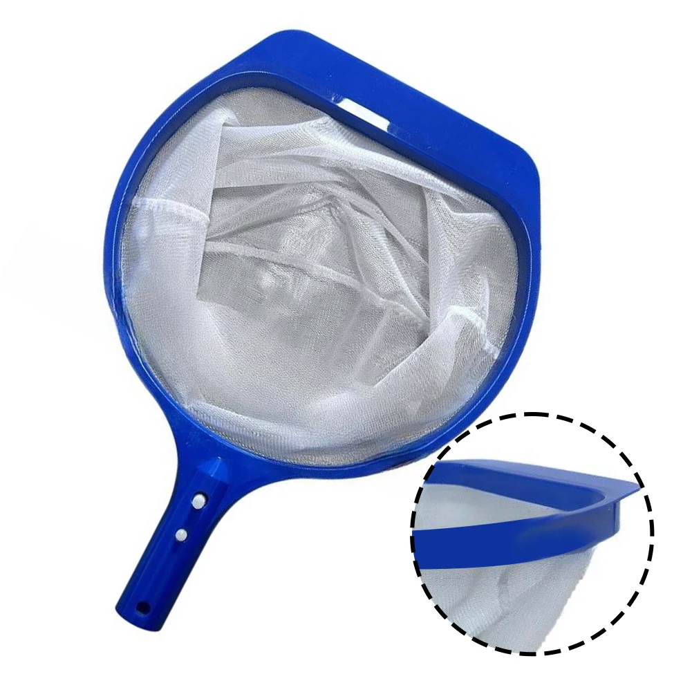 Herramienta de mantenimiento de piscinas fácil de usar, herramienta de limpieza de estanques, skimmer de malla fina, marco de plástico resistente, adecuado para piscinas de hormigón