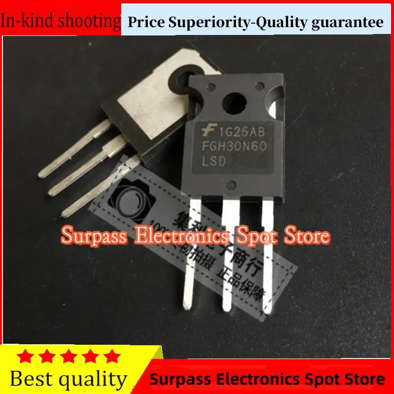 10PCS-100PCS  FGH30N60 FGH30N60LSD  IGBT TO-247 30A/600V Price Superiority-Quality guarantee