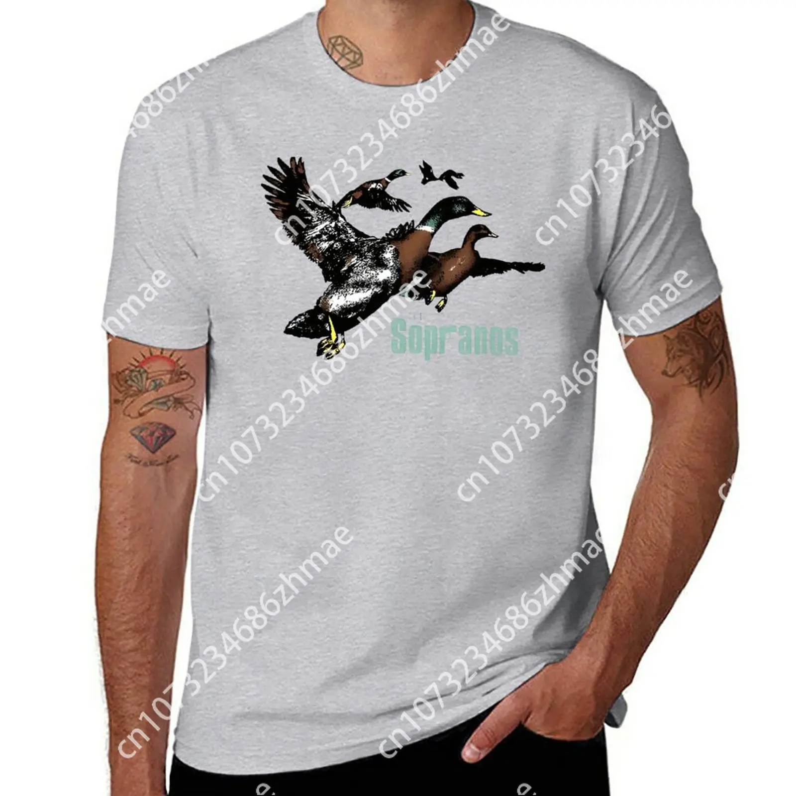 Camiseta De Ducks The Sopranos Para Hombre, Camisa Lisa De Peso Pesado