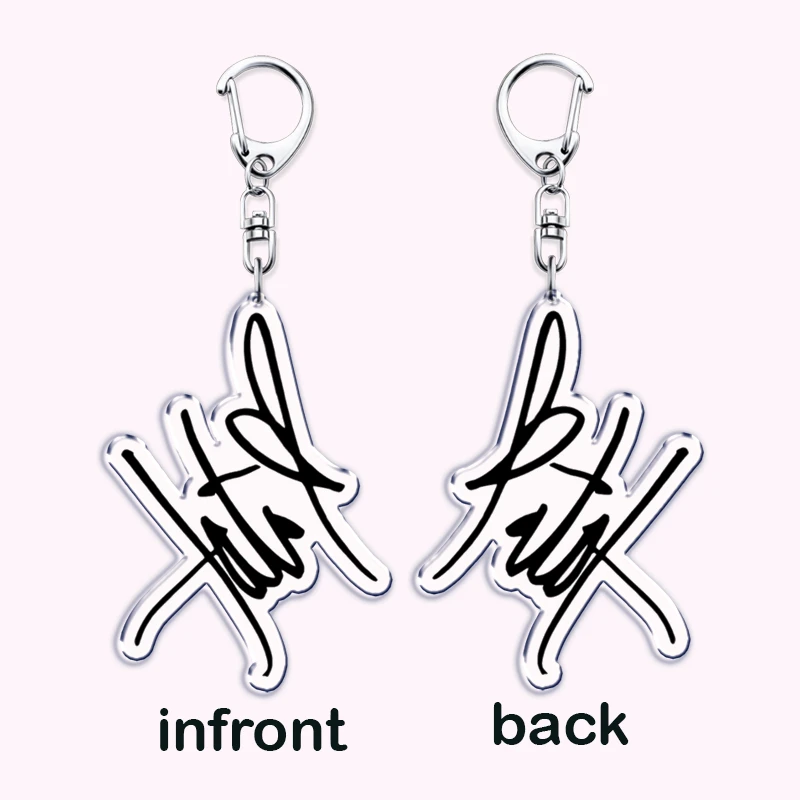 Popular Singer Keychains for Women Accessories Greedy T8 Think Later 2 Hands So Close To What Song Keyring Fans Friends Gifts view 5