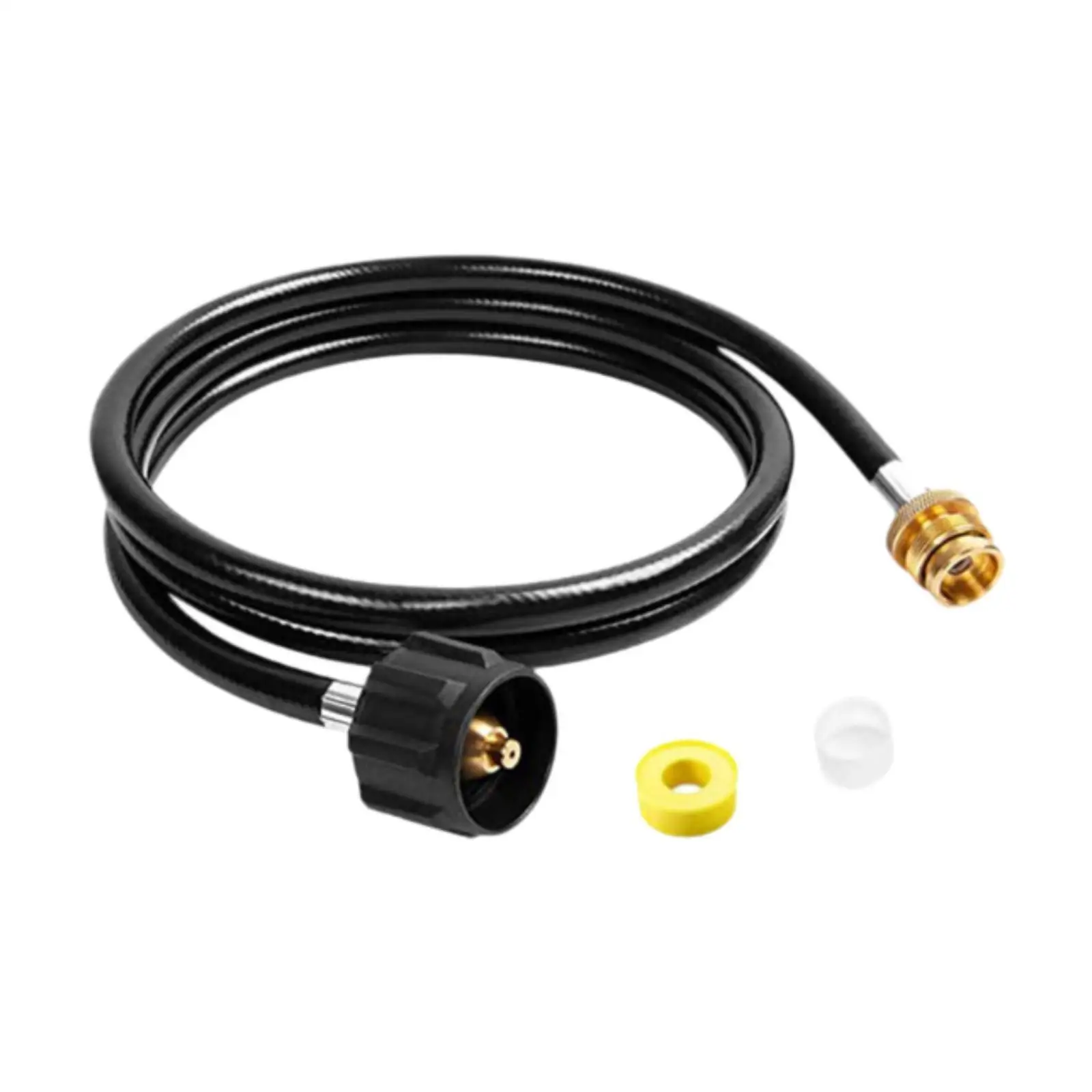 

Propane Adapter with Hose Propane Extension Hose Gas Tank Connector Propane Tank Adapter for Camping Outdoor BBQ Grills Picnic