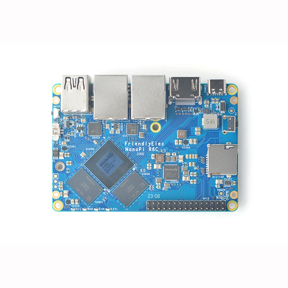 Youyeetoo NanoPi R6C Router Rockchip RK3588S 4GB/8GB RAM 32GB eMMC mini urządzenie bramkowe IoT obsługa systemu Android/FriendlyWrt/Ubuntu