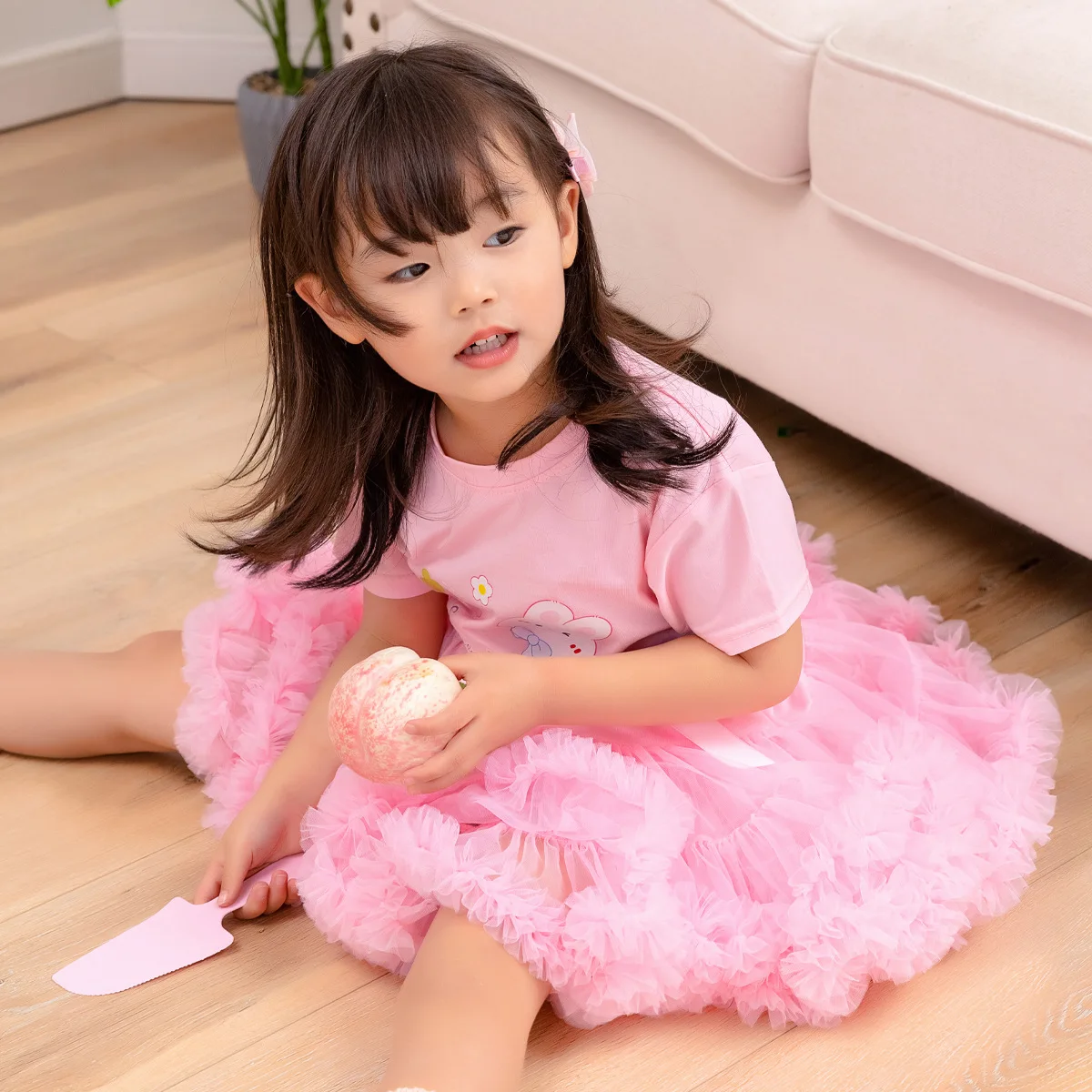 HOT Lush Small Baby Girls Tutu Skirt for Kids Children Puffy Tulle Skirts for Girl Newborn Party Princess Girl Clothes PP008