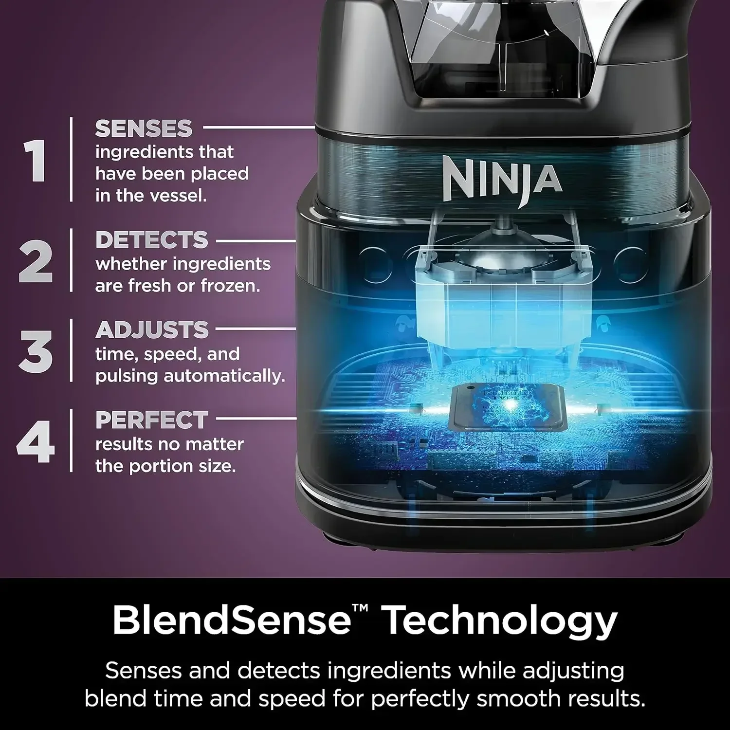 TB401 Detect Kitchen System Power Blender + Processor Pro، تقنية BlendSense، الخلاط، التقطيع والعصائر، 1800 واط ذروة