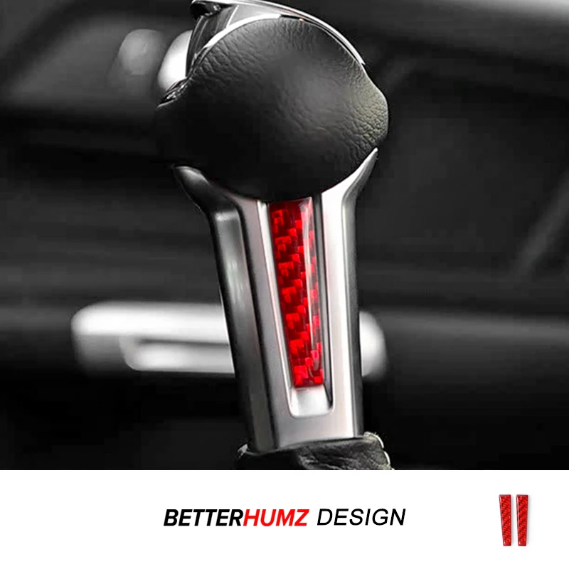 For Ford Mustang GT 2024 2025- Carbon Fiber Center Console Gear Shift Knob Side Trim Sticker Car Interior Tuning Accessories