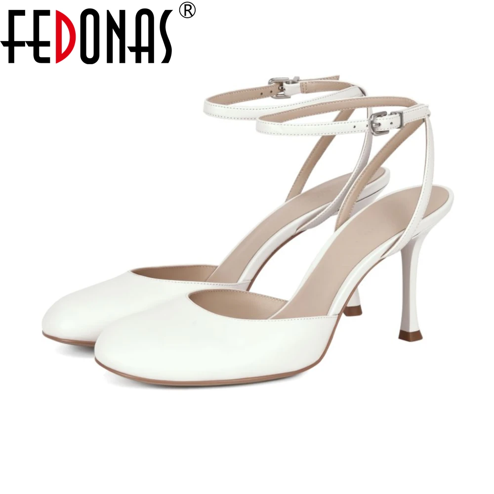 Polka Dot Leather Ankle Strap High Heel Pumps for Weddings