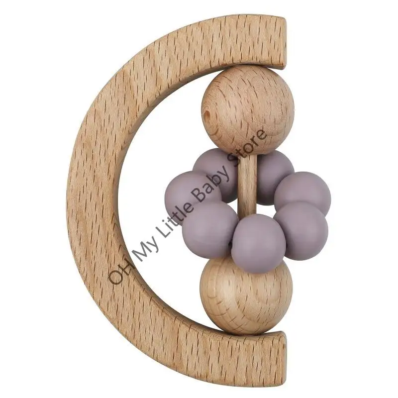 

M76C Handbell Chewing Rod for Baby for 3M/6M Hand Shake Rattle Newborn Teether T