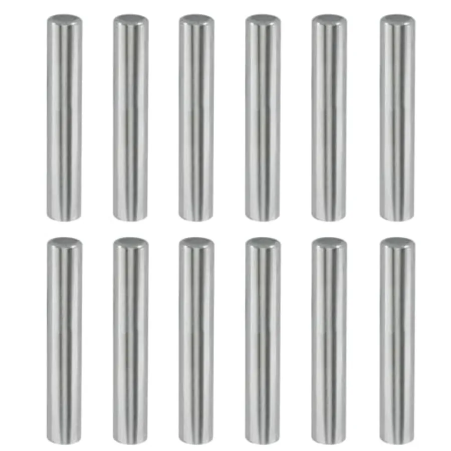 12 Pack Stainless Steel Dowel Pin, Metal Silver Shelf Support Pin Fasten Elements for Shelves