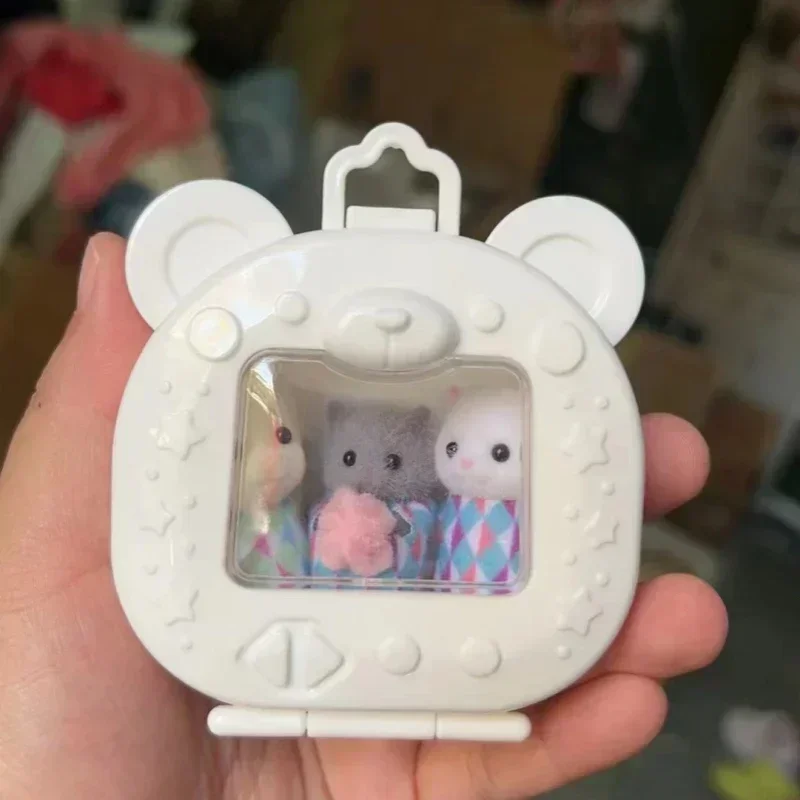 Poupée Kawaii originale, figurine de dessin animé, jouets à collectionner pour enfants, lit de bébé, sacs pour bébé