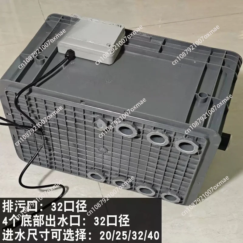 Fully automatic newly upgraded fish tank micro-filtration sedimentation tank drum type backwash drum filter box