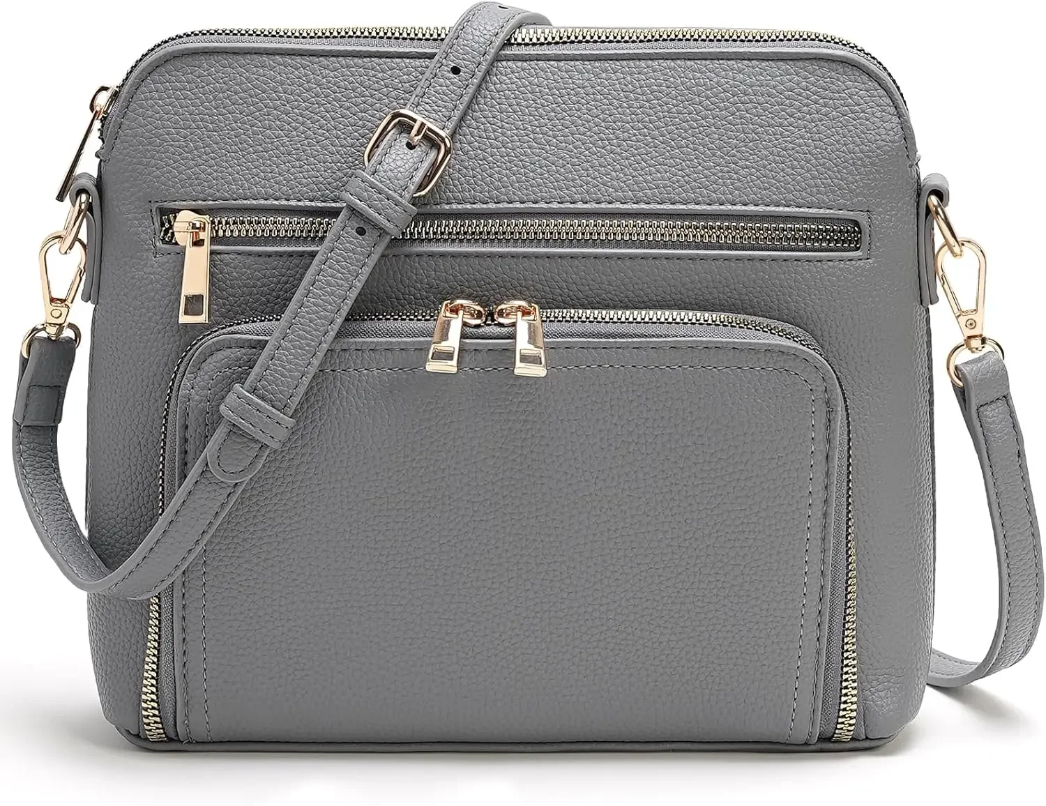 Женские сумки через плечо из веганской кожи, кошелек через плечо с блокировкой RFID, 8 слотов для карт и регулируемым ремешком