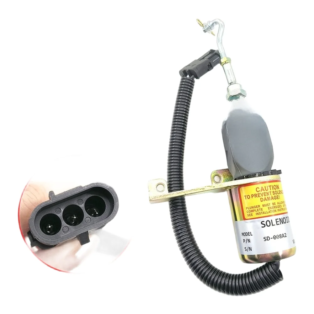 Stall Solenoid Valve SD008A2 for LiuGong 835 for loader Engine Fuel Shut Control and Stop Solenoid Replacement