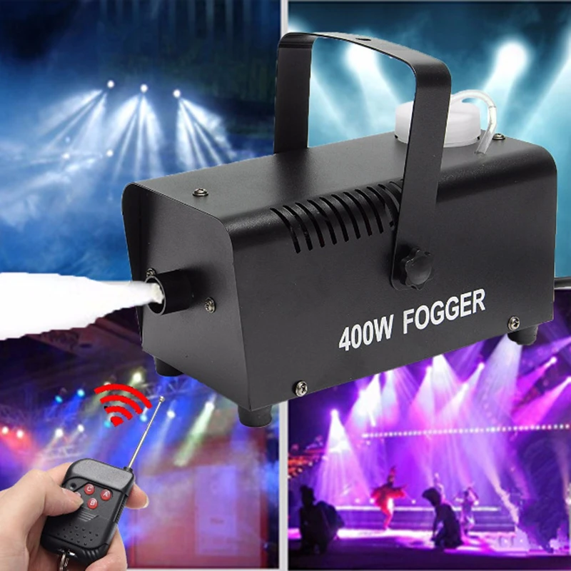 400W Remote Control Fog Machine DJ Event Show Fog Machine Stage Show Led Smoke Machine Disco DJ Party Club Bar Event Show