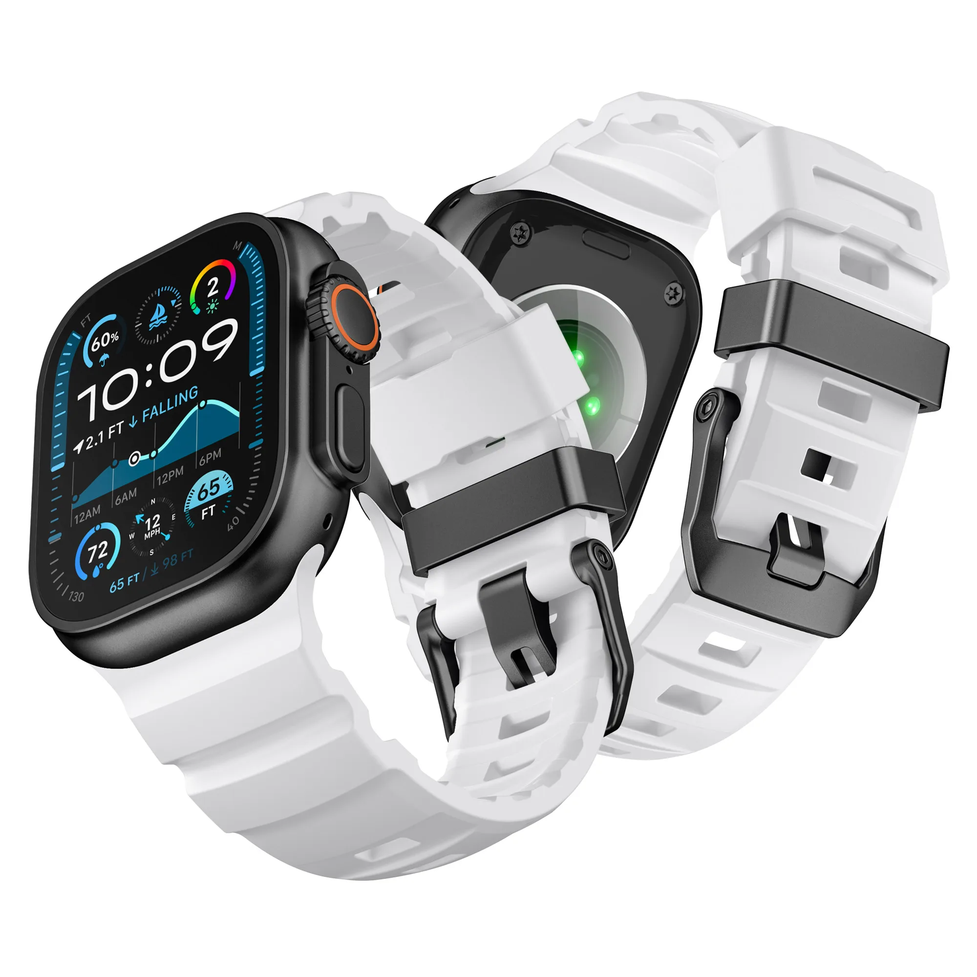 Sportarmband für Apple Watch Serie 10, 9, 8, 7 SE 46 mm, 45 mm, 44 mm, 42 mm, Silikonband für Apple iwatch Ultra 2 49 mm Correa-Armband