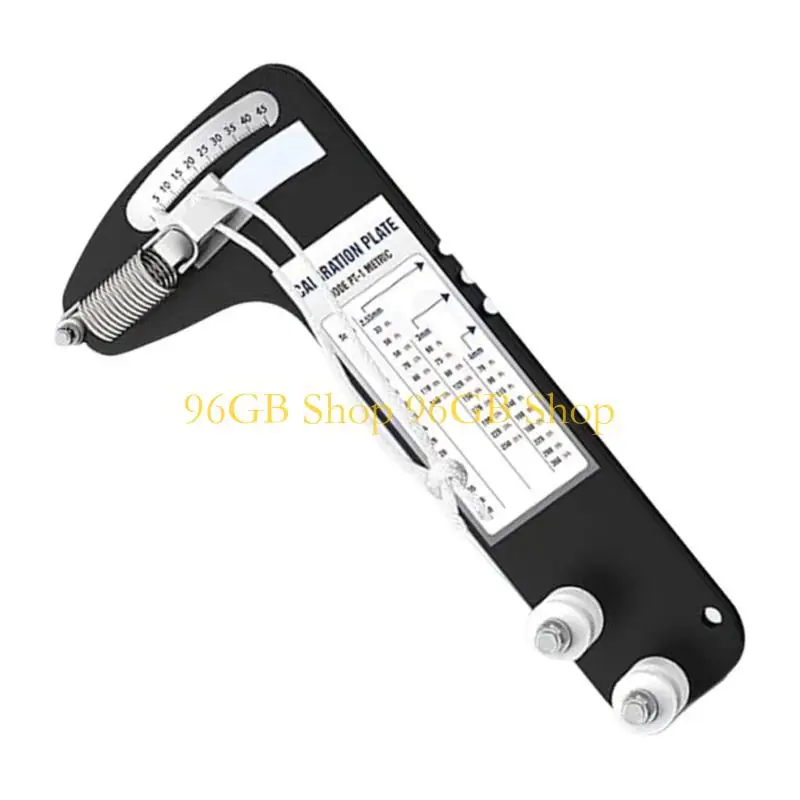 96GB Spring Tension Meter for On-Wire Tension Checks, Handheld Boat Wire Measuring Tool with Cable Slot, Lower Rollers and