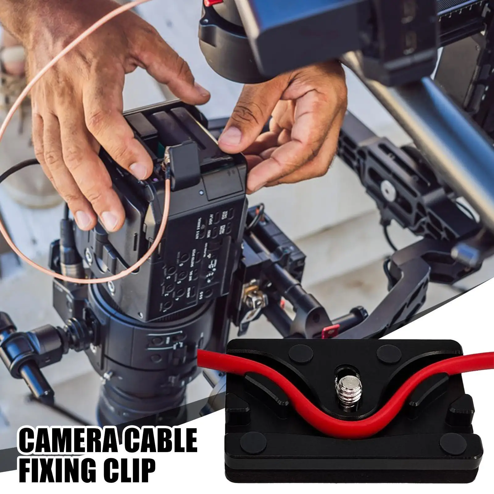 Camera Cable Clamp Plate Wire Fixed Protector Camera Data Cable Fixer For Home Travel Studio Outdoor Live Streaming Video