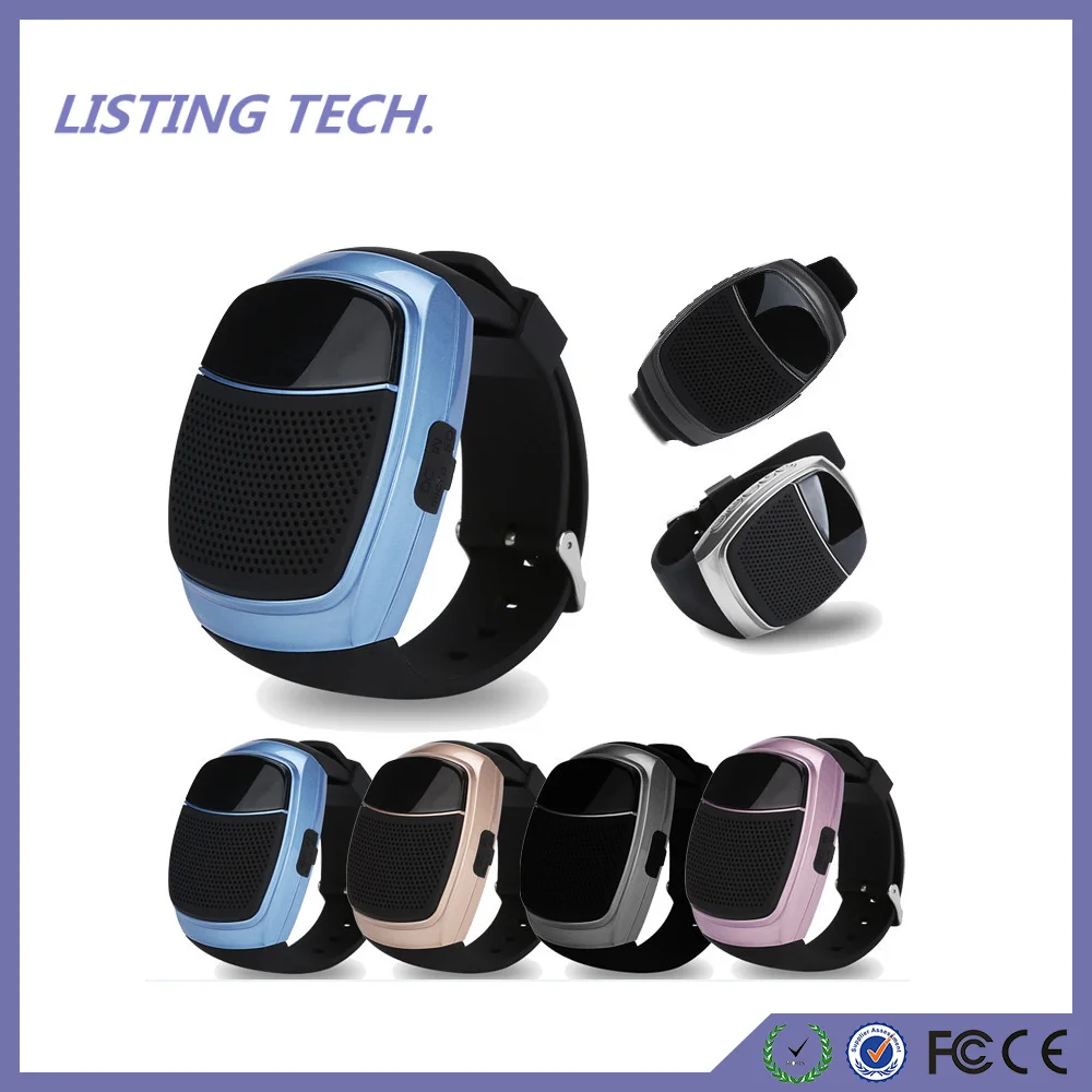 Reloj con Altavoz Bluetooth para exteriores, pantalla portátil, función De llamada manos libres, Radio FM, admite reproducción De tarjeta TF, nuevo