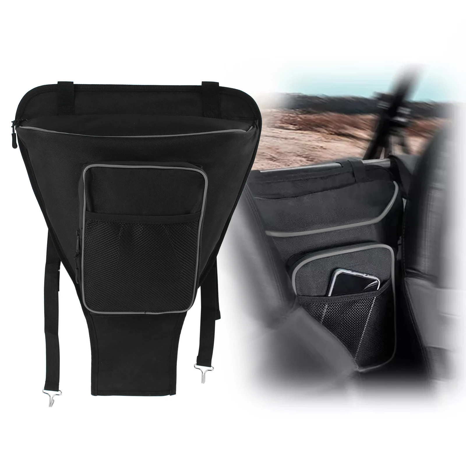 

UTV Cab Pack Center Seat Storage Bag For Polaris RZR 570 800 S 900 1000 XP 2014-2024