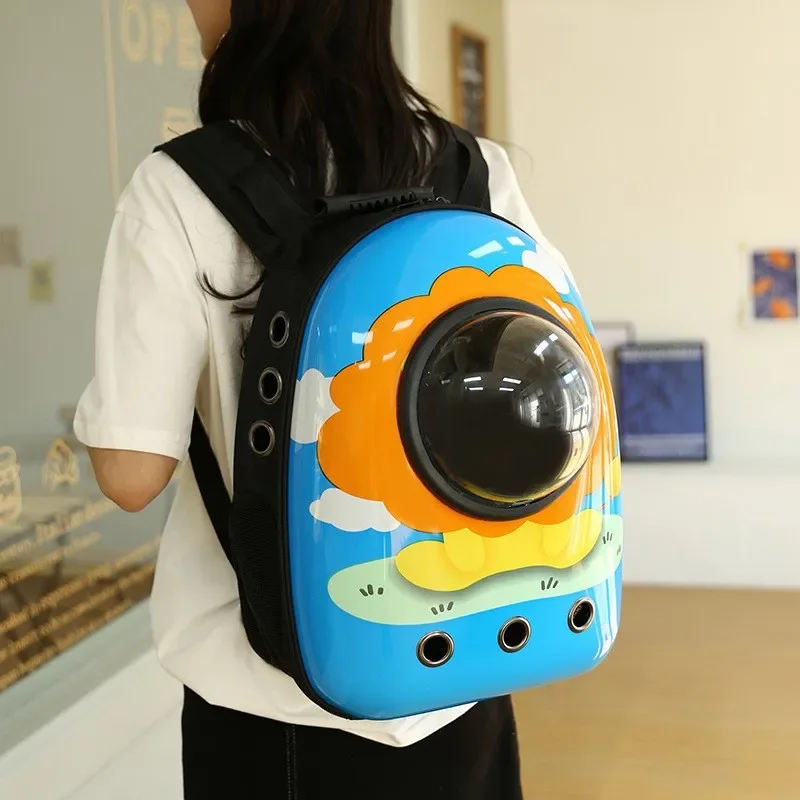 Cat Bag Out Portable Space Capsule Out Portable Dog Backpack Breathable Cat Backpack Dog Carrier Pet Travel Handbag Pet Supplies